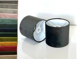 New Hq Modern Grey Soft Velvet Table & Ceiling Lamp Shade Pendant Multi Sizes & Drum, Hexagon, Rounded Square, Tapered