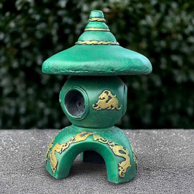 Japanese Pagoda Sculpture Stone Lantern Figurine Tradition Statue Handmade Pagoda Lover Gift Zen Garden Decor - image 1