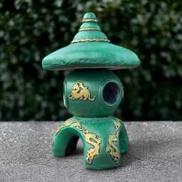 Japanese Pagoda Sculpture Stone Lantern Figurine Tradition Statue Handmade Pagoda Lover Gift Zen Garden Decor - thumbnail 4