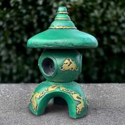 Japanese Pagoda Sculpture Stone Lantern Figurine Tradition Statue Handmade Pagoda Lover Gift Zen Garden Decor - thumbnail 1