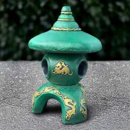 Japanese Pagoda Sculpture Stone Lantern Figurine Tradition Statue Handmade Pagoda Lover Gift Zen Garden Decor - thumbnail 2