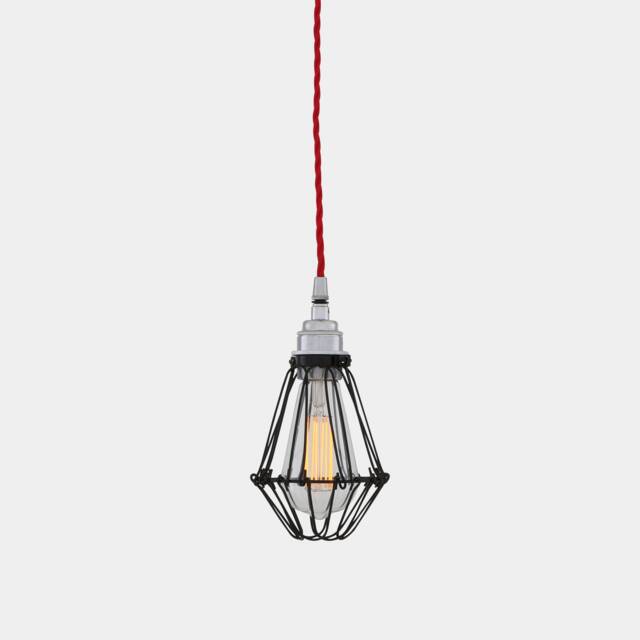 Praia Black Industrial Bulb Cage Pendant Light 8 - image 1