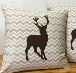 Country Style Cushion Cover Pillow Christmas Brown 50x50cm - thumbnail 1
