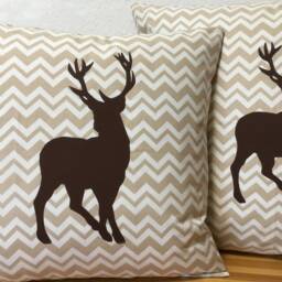 Country Style Cushion Cover Pillow Christmas Brown 50x50cm - thumbnail 3