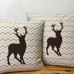 Country Style Cushion Cover Pillow Christmas Brown 50x50cm - thumbnail 2
