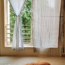 Tie Dye Gray Shibori Curtains, Bohemian Boho Decor, Beach & White Gray Shibori - thumbnail 3