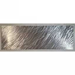 Modern Abstract Metal Wall Art, Silver, Flow By R Toomer Art - thumbnail 1