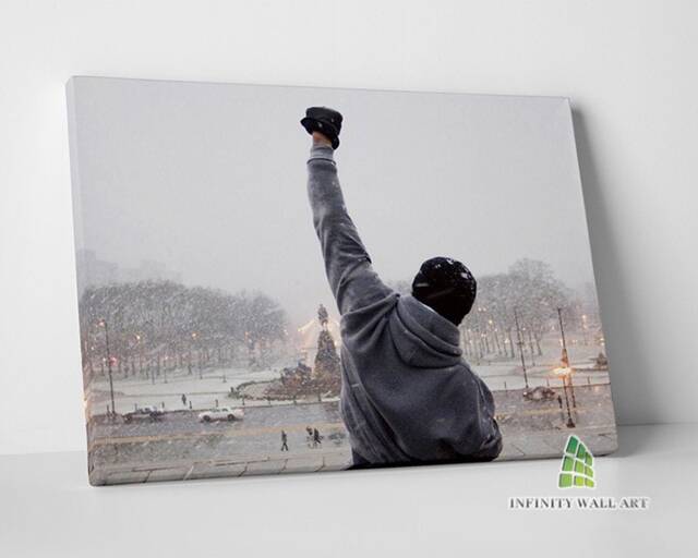 Rocky Balboa Steps Canvas Art Wall Print Picture Framed Sport Boxing Home Decor -E300 - image 1