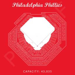 Citizens Bank Park, Philadelphia Phillies, Citizen Seating Chart, Gift For Phillies Fan, Gift Him, Mlb Baseball, Art, Artwork - thumbnail 2