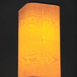 Maple Veneer Pendant Light, Modern Linear Kitchen Island Lamp, Farmhouse Cottage Lighting - thumbnail 2