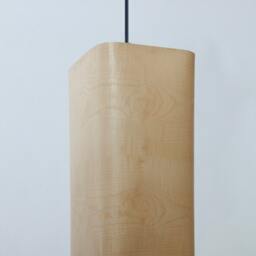 Maple Veneer Pendant Light, Modern Linear Kitchen Island Lamp, Farmhouse Cottage Lighting - thumbnail 3