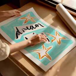 Dream Big Kids Bedroom Art Print, Blue Star Gallery Wall - thumbnail 3