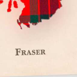 Clan Fraser Red Scottish Tartan Map - Of Scotland Family Wall Decor, Ready To Hang - thumbnail 4
