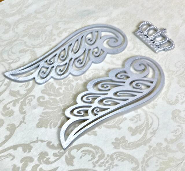 Angel Wings Wall Art Decal, Unpainted Plywood, Nursery Decor, Gallery, Custom Nursery, Baby Girl, Boy, Ready To Ship - image 1