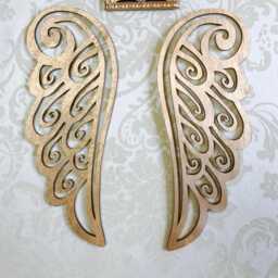 Angel Wings Wall Art Decal, Unpainted Plywood, Nursery Decor, Gallery, Custom Nursery, Baby Girl, Boy, Ready To Ship - thumbnail 2