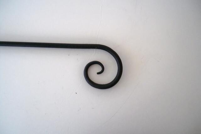 Rod Custom Sizes Curtain Rod Black Bronze Wrought Iron Measurements Plus Scroll Custom Lightweight - image 1