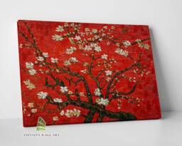 Van Gogh Almond Blossoms Canvas Art Print Oil Painting Wall Flowers Picture Home Decor -C472 - thumbnail 1