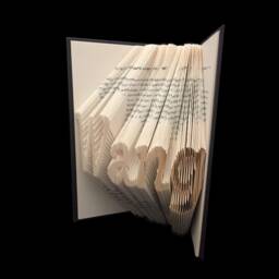 4 Letter Words - You Chose Letters Wang Family Name Personalized Gift Custom Orders Folded-Book Art - thumbnail 2