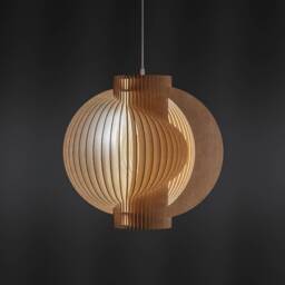 "Wooden Pendant Lamp ""Twist T1 480 Eco" - thumbnail 1