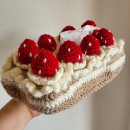 Modern Tissue Box Cover, Crochet Tissue Decor