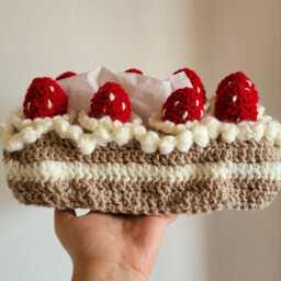 Modern Tissue Box Cover, Crochet Tissue Decor - thumbnail 3