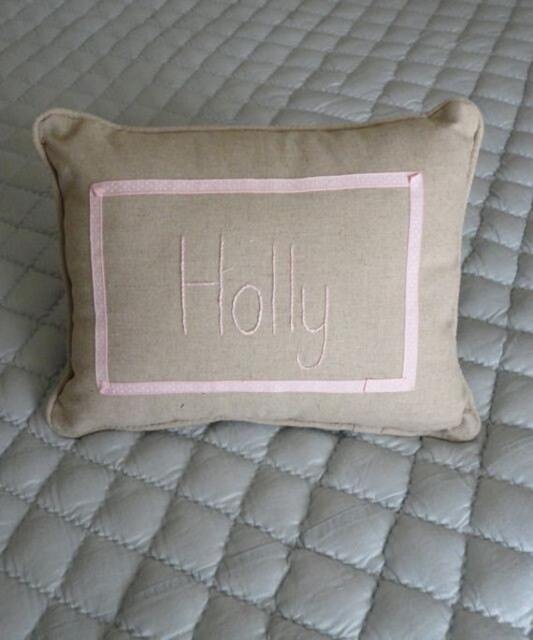 Personalised Linen Name Pillow