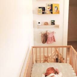 Pine Wood Kids Bookshelf & Clothes Rack Set - Nursery Decor - thumbnail 3