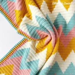 Free UK Shipping Handmade Crochet Baby Blanket, Cot Blaneket, Lap Handmade Blanket - thumbnail 1