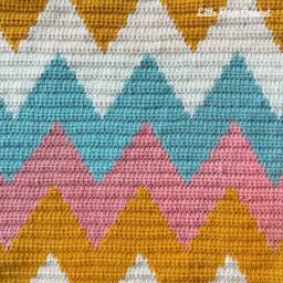 Free UK Shipping Handmade Crochet Baby Blanket, Cot Blaneket, Lap Handmade Blanket - thumbnail 2