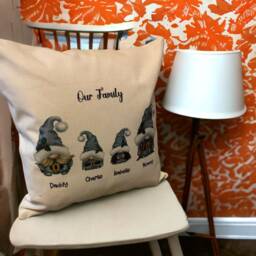 Personalised Family Gonk Cushion, 4 Colours To Choose From - thumbnail 3