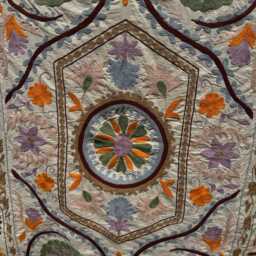 Handmade Cotton Suzani Quilt - Embroidered Throw Blanket Boho Bedspread Ethnic Textile Colorful Home Decor - thumbnail 3