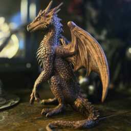 Gothic Fantasy Dragon Figure Decoration Display Piece - thumbnail 3