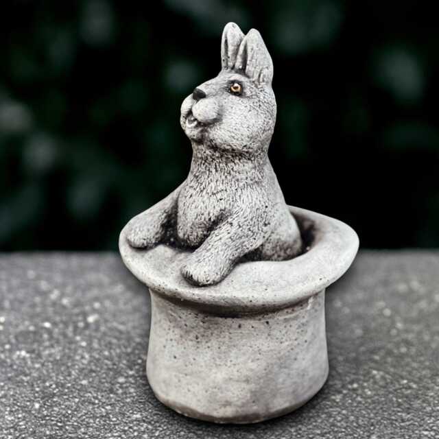 Concrete Rabbit Sculpture Garden Bunny Figurine Stone Statue Cement Animal Decoration Handmade Ornament Rabbit Lover Gift - image 1
