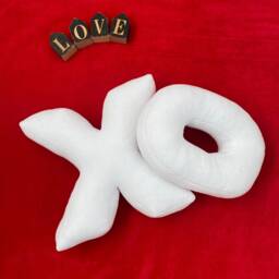 xo Velour Cotton Pillows Valentine's Day Decor Set - thumbnail 2