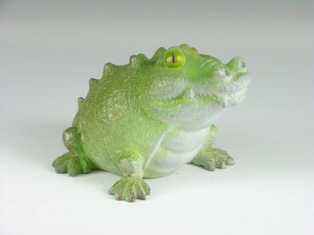 Bronze Alligator Figurine, Crocodile Sculpture - image 1