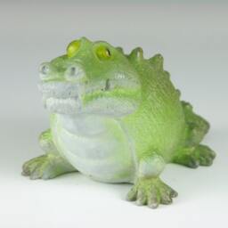 Bronze Alligator Figurine, Crocodile Sculpture - thumbnail 2