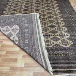 9x12 Beige Color Bokhara Rug - 2.75x3.65 Bedroom Luxury Area Turkish Fine Quality Afghan - thumbnail 4
