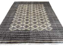 9x12 Beige Color Bokhara Rug - 2.75x3.65 Bedroom Luxury Area Turkish Fine Quality Afghan - thumbnail 1