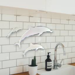 Custom Dolphin Acrylic Mirror Engraved, Child Safe, Handmade - thumbnail 2