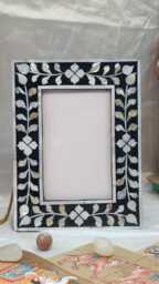 Handcrafted Mother Of Pearl Inlay Photo Frame - 8x10 - thumbnail 1