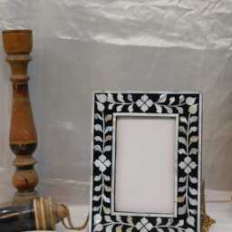 Handcrafted Mother Of Pearl Inlay Photo Frame - 8x10 - thumbnail 3