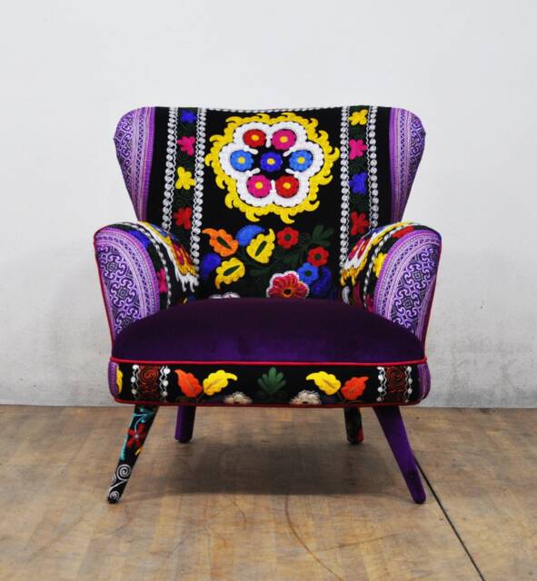 Suzani Armchair - Purple Dream - image 1