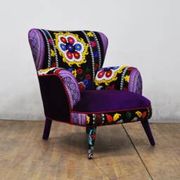 Suzani Armchair - Purple Dream - thumbnail 2