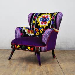 Suzani Armchair - Purple Dream - thumbnail 3