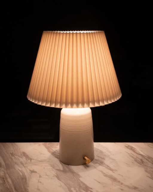 Dimmable Tall Handmade Ceramic Table Lamp - image 1