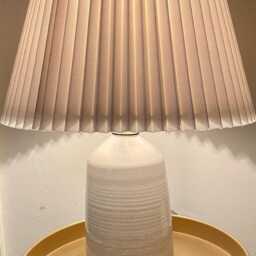 Dimmable Tall Handmade Ceramic Table Lamp - thumbnail 3