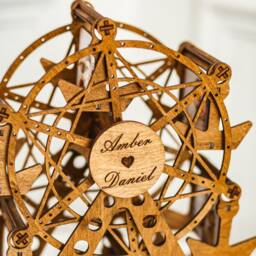 Personalized Ferris Wheel Photo Frame Wedding Gift For Couple Custom Gifts Wooden Unique Anniversary Him Home - thumbnail 2