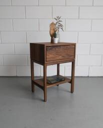 Walnut Bedside Table Otto - thumbnail 1