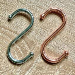 S Shaped Hook. Silver Or Copper Colour - thumbnail 2