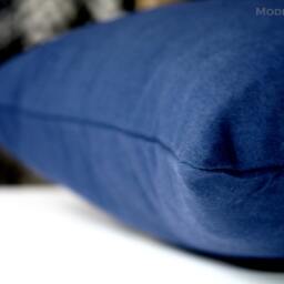 Accent Pillows, Navy Blue Solid Pillow Cover, All Sizes, Zippered Pillow, Cushion Toss Sofa Plain Throw Pillows - thumbnail 2